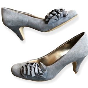 Steve Madden Preti GREY SUEDE Kitten Heels 6 1/2